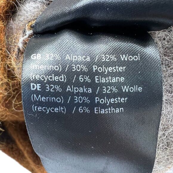 Samsoe Samsoe Anour Caramel Striped Wool & Alpaca Jumper Sweater Size XS - Picture 6 of 7